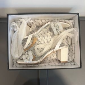 Badgley Mischka Tana Womens Satin Slip On Pumps